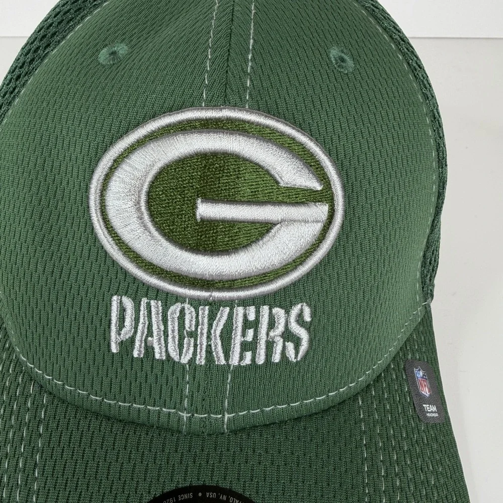 Green Bay Packers Fitted Hat L/XL Cap Mens Green NFL Football New Era 39Thirty